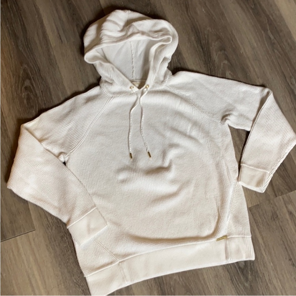 MICHAEL Michael Kors Cream Knit Hoodie